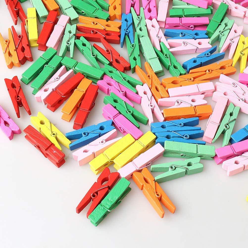 Wooden Clips for Photo Hanging & Home Decoration Pin Clips (Pack of 50)