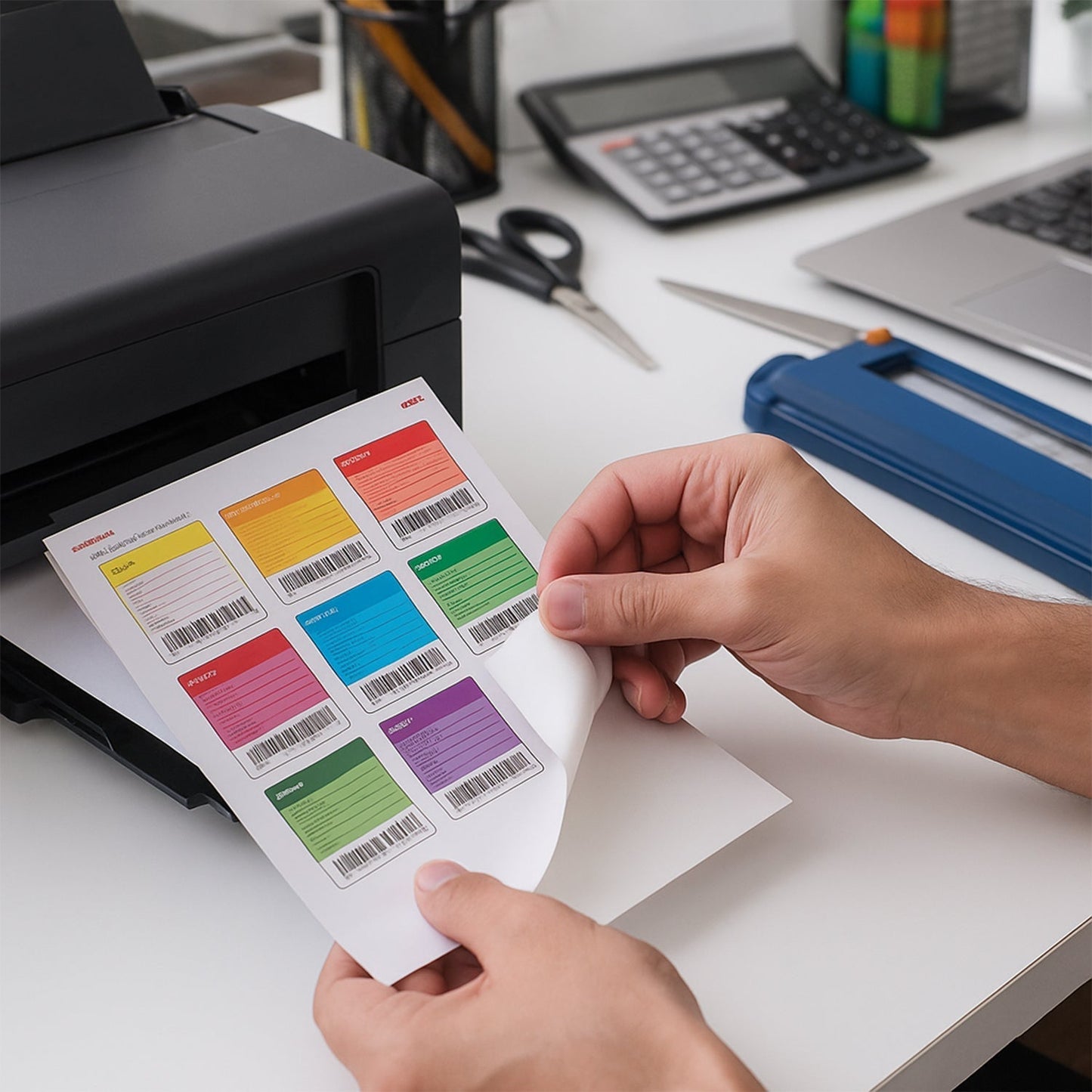 Oddy Self-Adhesive Label Sheets â€“ A4 Full-Sheet Labels (100 Sheet)