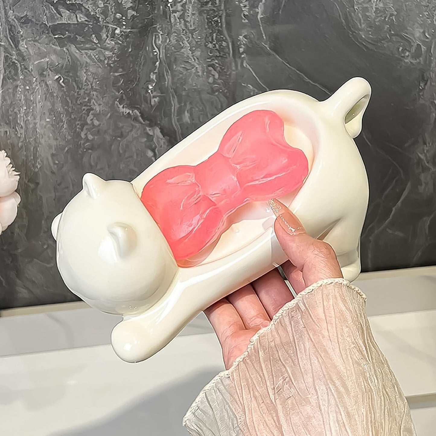 Cartoon Animal Shape Soap Dish Holder (1  Pc)
