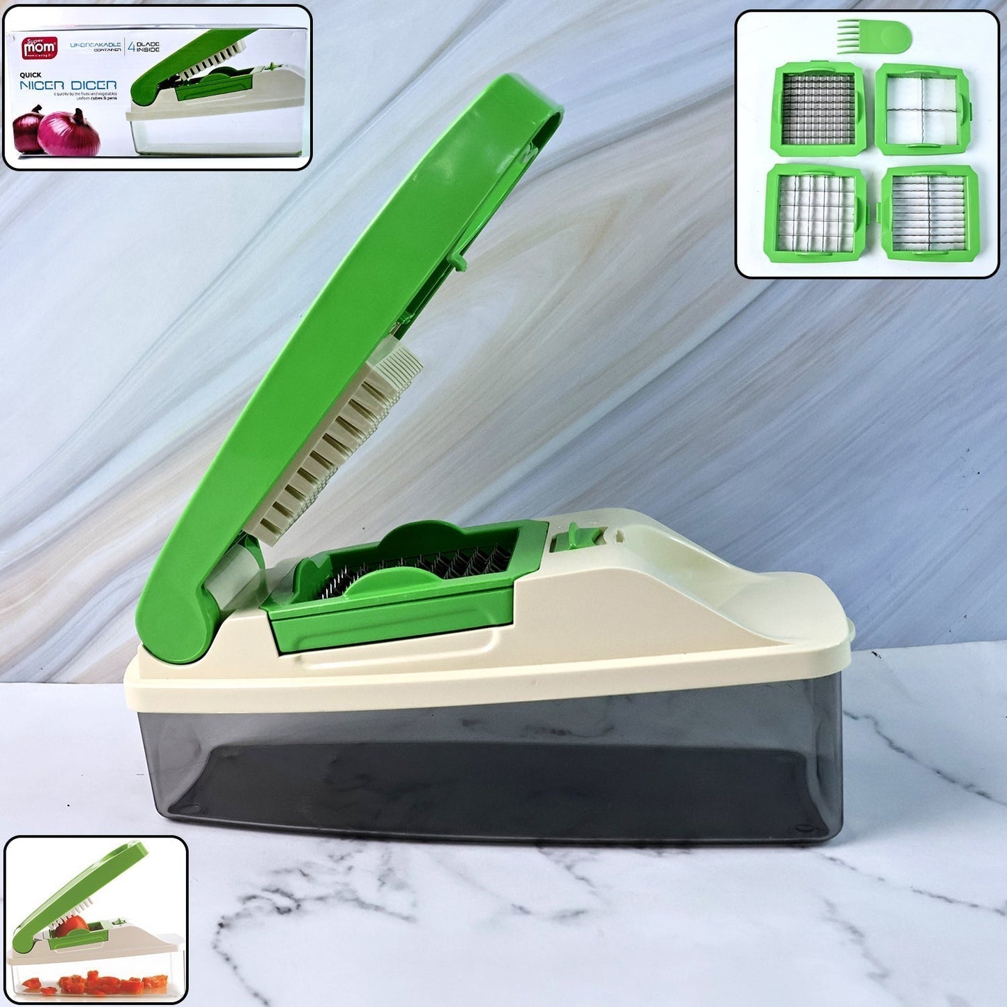 Supermom Quick Nicer Dicer â€“ Multipurpose Vegetable & Fruit Chopper