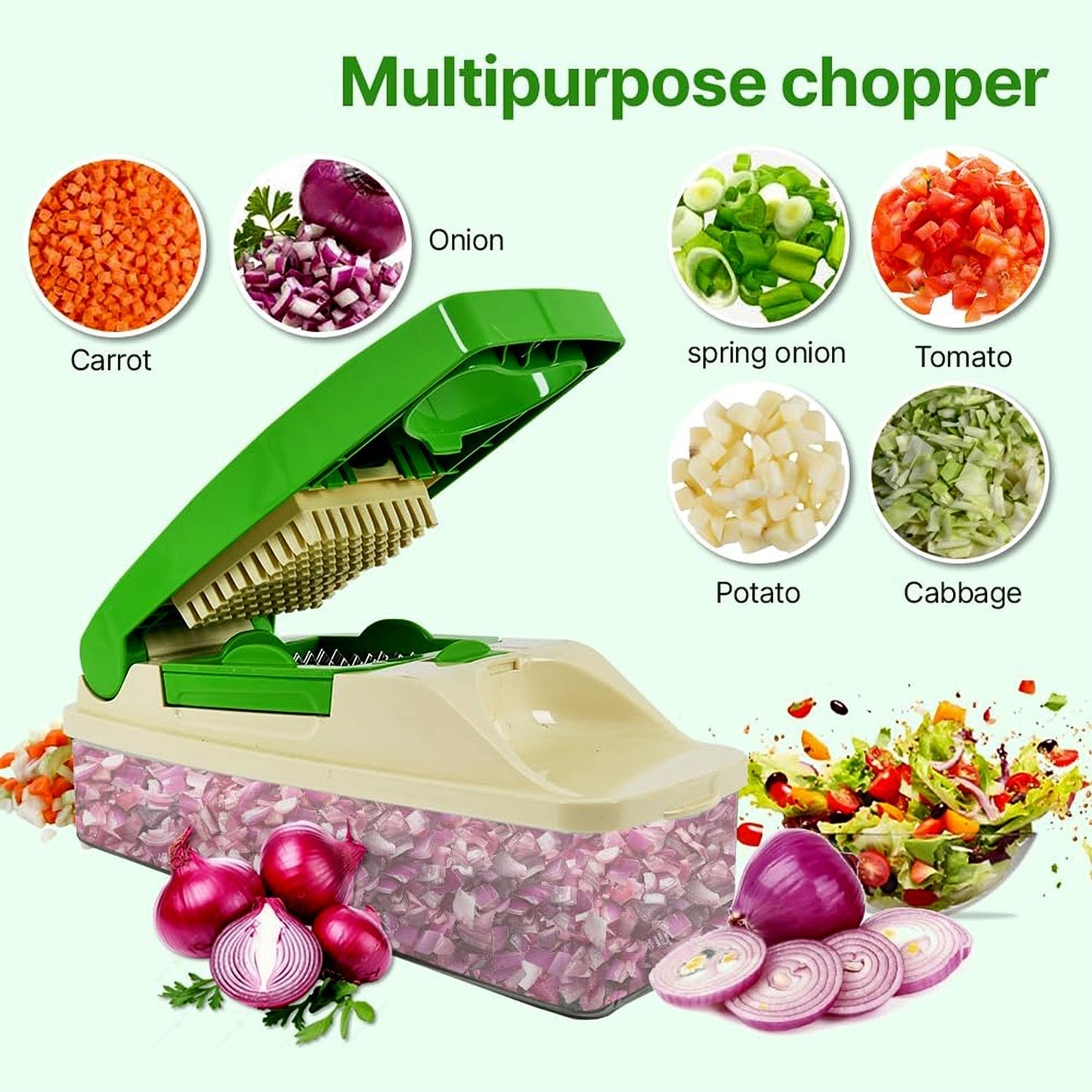 Supermom Quick Nicer Dicer â€“ Multipurpose Vegetable & Fruit Chopper
