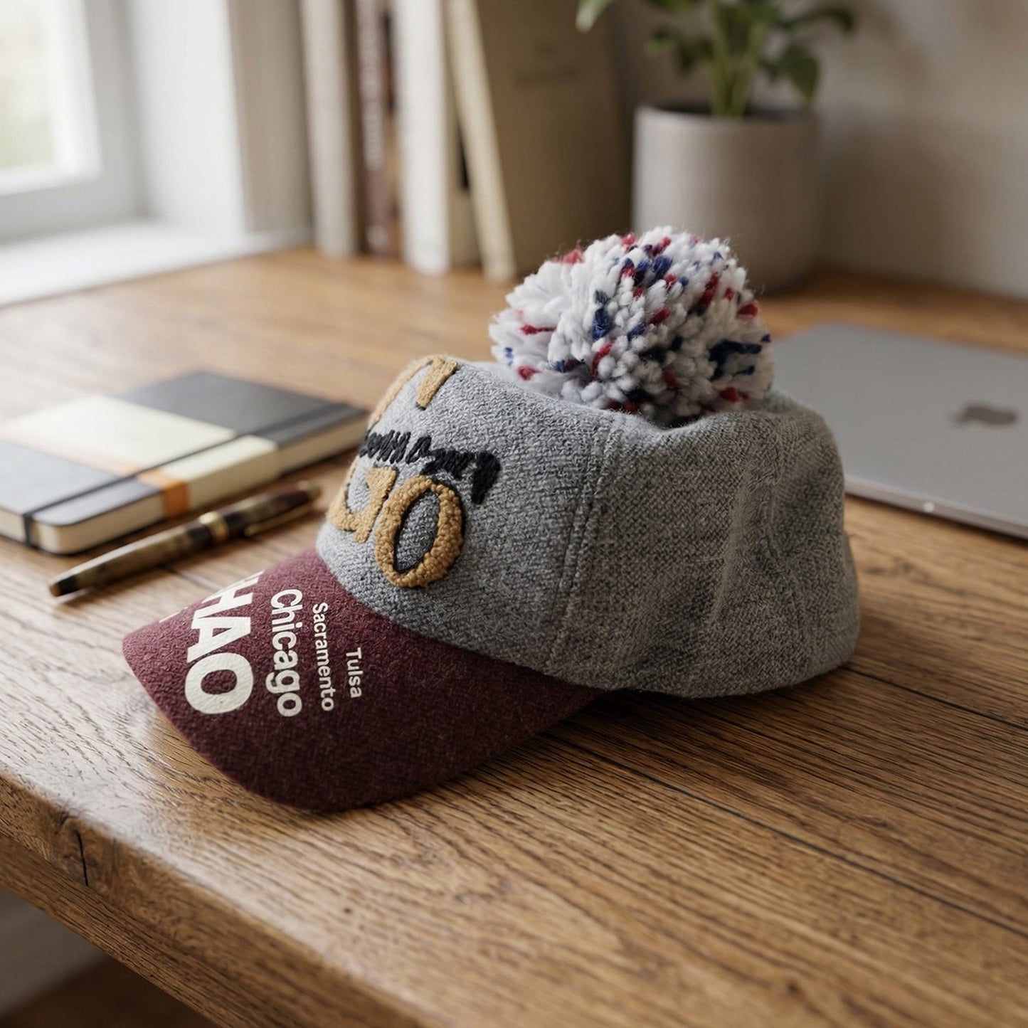 Trendy Winter Baseball Style Woolen Cap (1 Pc)