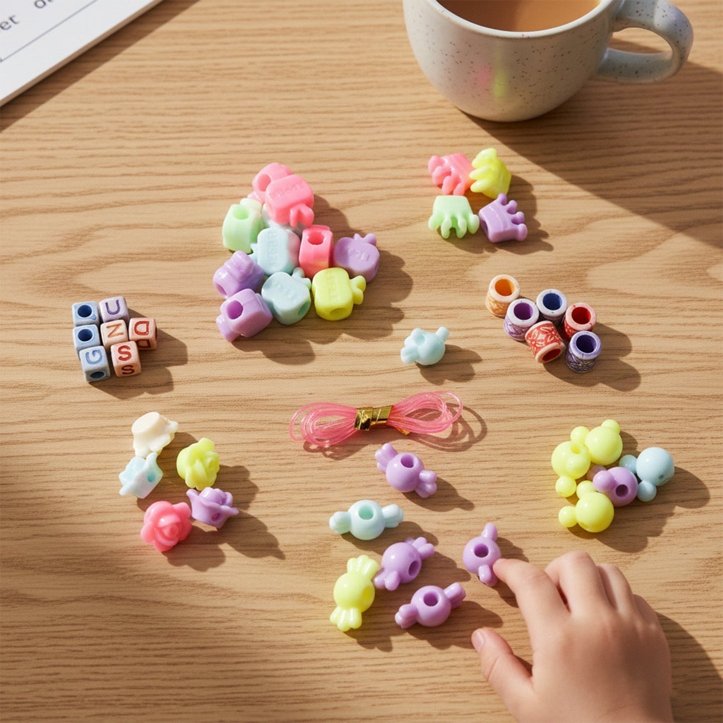 DIY Kids Beading & Jewelry Making Craft Kit (1 Set)