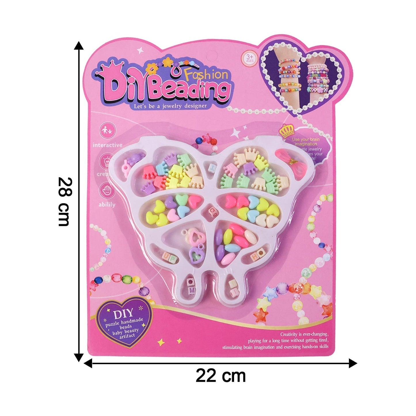 DIY Fashion Beading Jewellery Making Kit (1 Set)