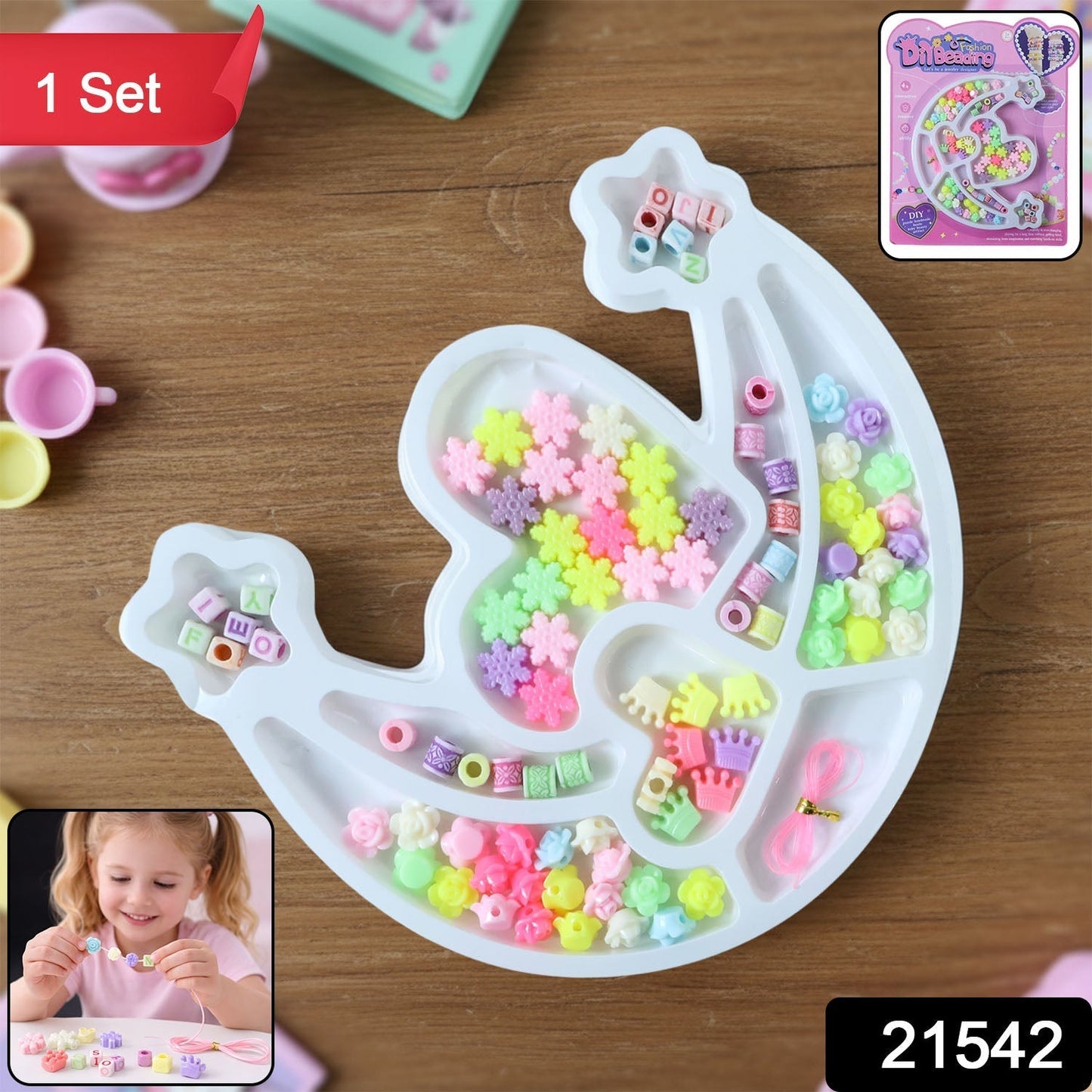 DIY Fashion Beading Jewellery Making Kit (1 Set)