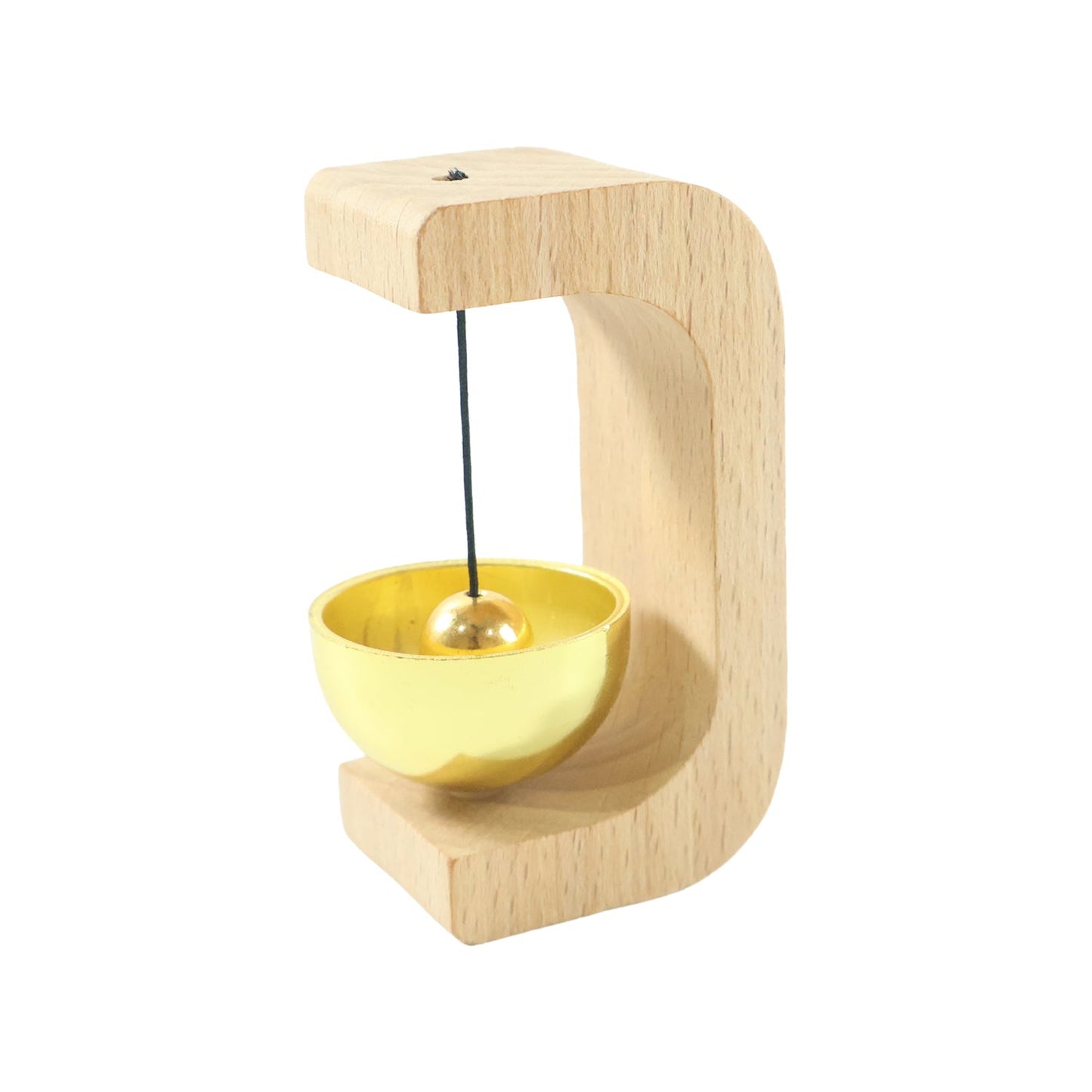 Magnetic Zen Bell for Meditation with Wooden Stand (1 Pc)