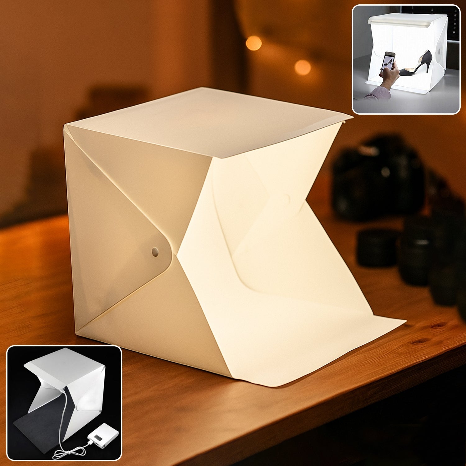 Portable LED Photography Light Tent