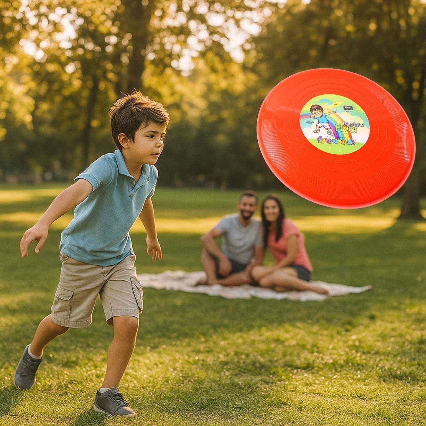 Funwoods Big Outdoor Flying Disc Throw & Catch Game Toy (1 Pc)