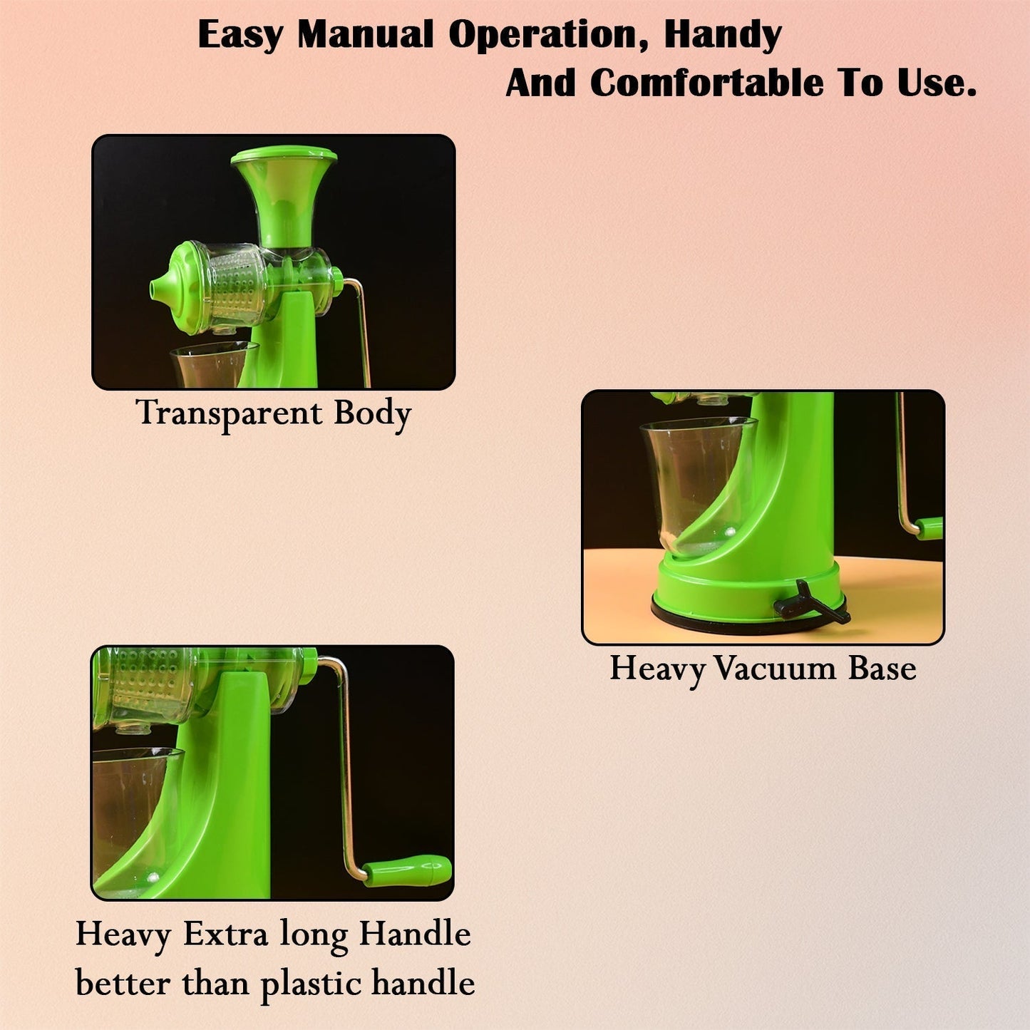 Supermom Manual Hand Press Fruit & Vegetable Juicer Pro