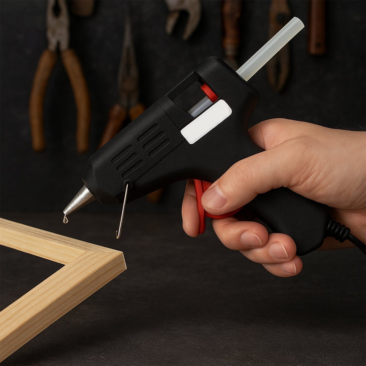 20W Hot Melt Glue Gun  â€“ Fast-Heating Craft & Repair Adhesive Applicator (1 Pc)