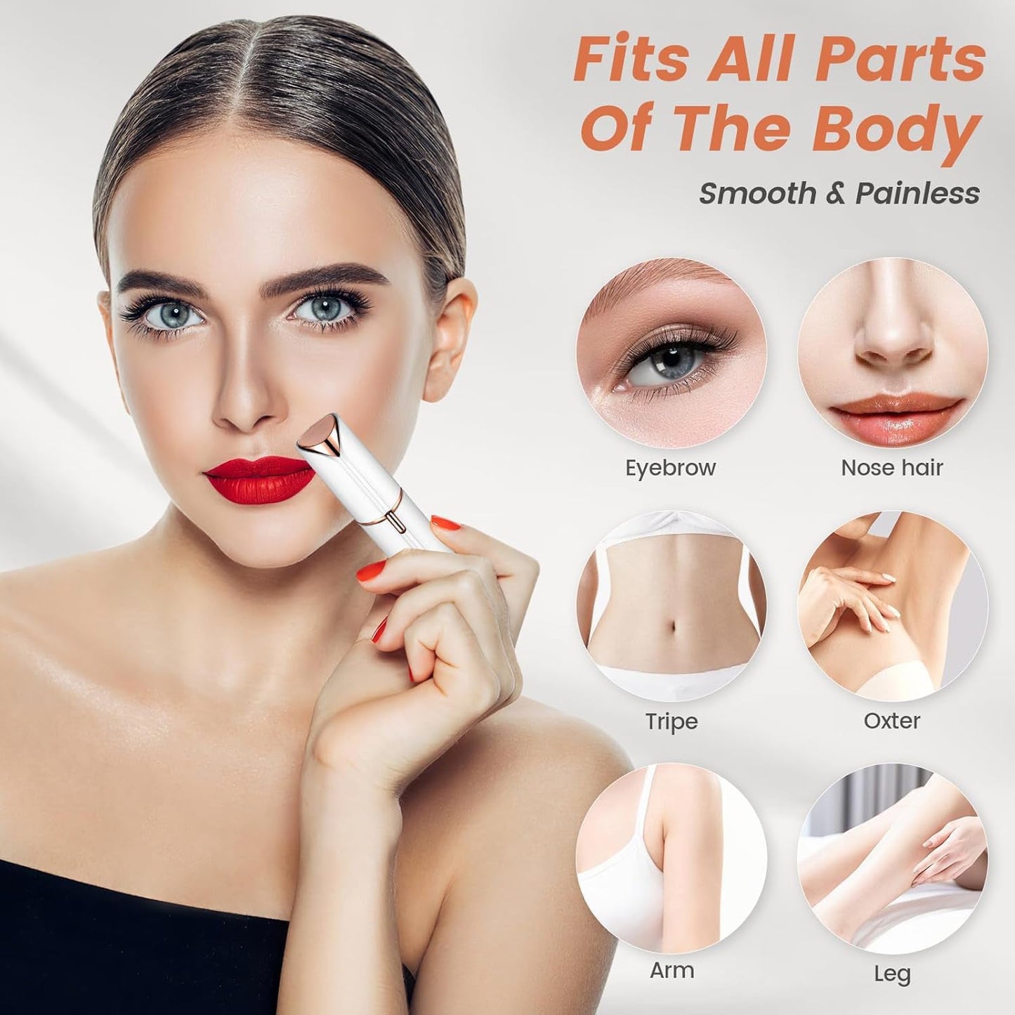 Rechargeable Facial Hair Remover Set for Women  – 1 Set