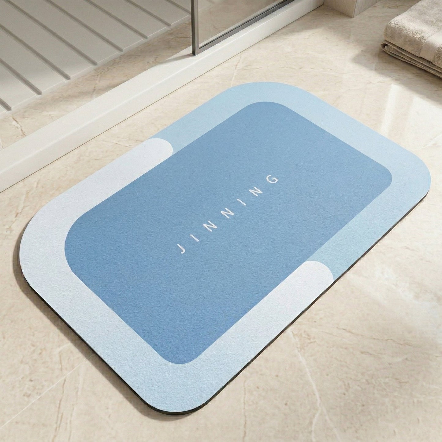 Super Absorbent Water Soaking Bathroom Floor Mat (1 Pc, 120x74 Cm)