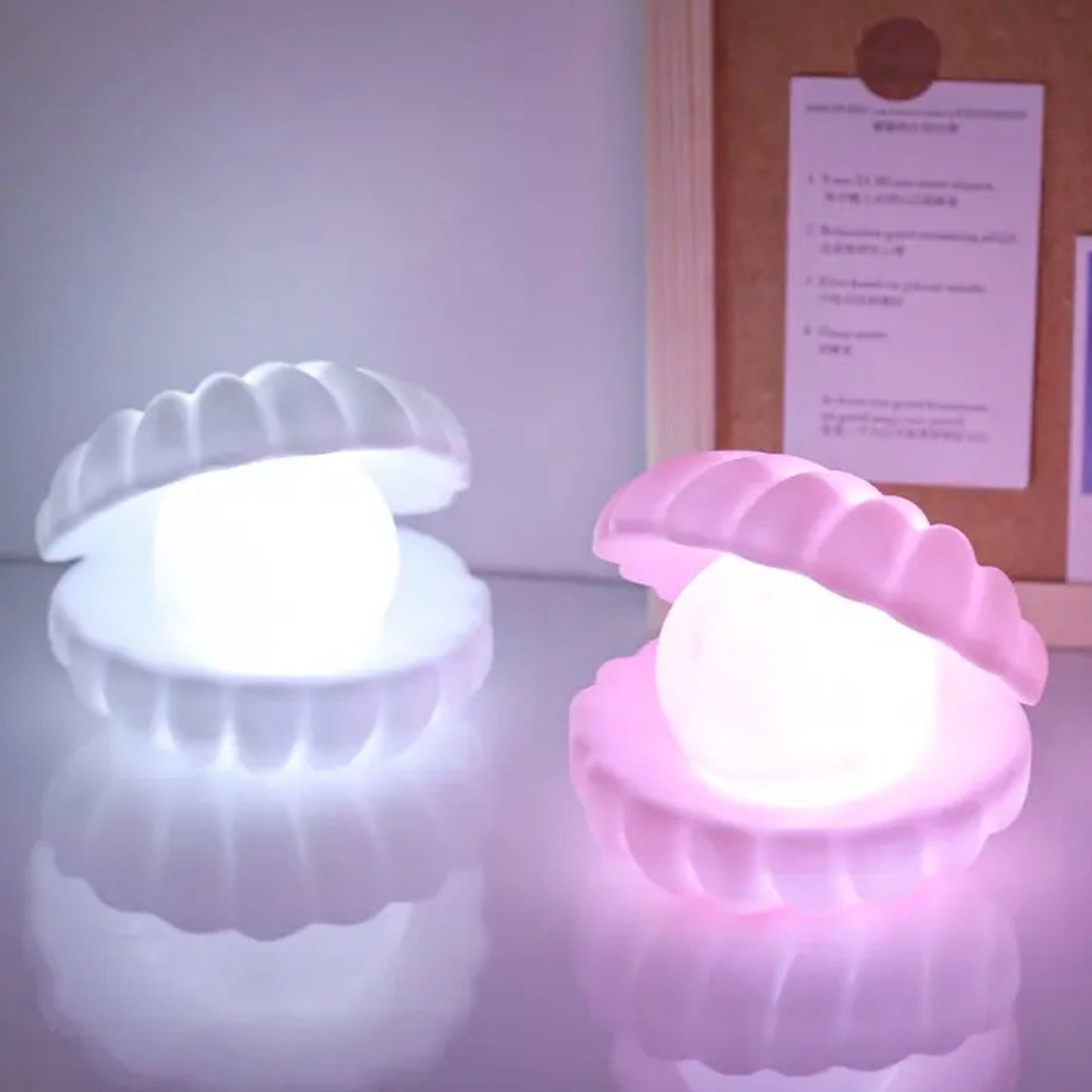 Pearl Shell Night Lamp Decorate Desk Lights For Bedroom & Home