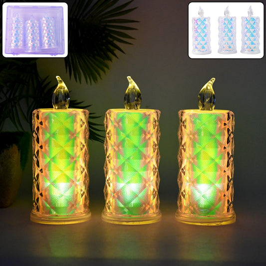 LED Flameless Decorative Candle Lights (3 Pc / Set)