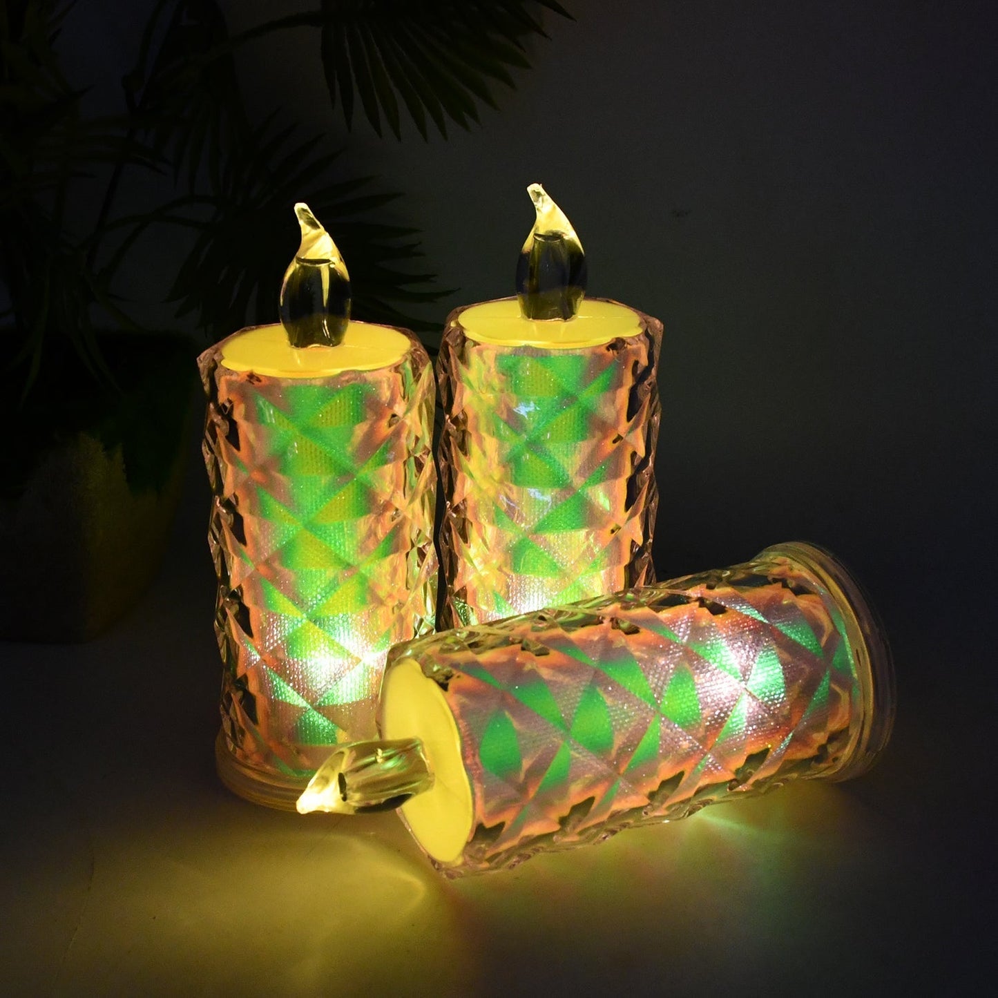 LED Flameless Decorative Candle Lights (3 Pc / Set)