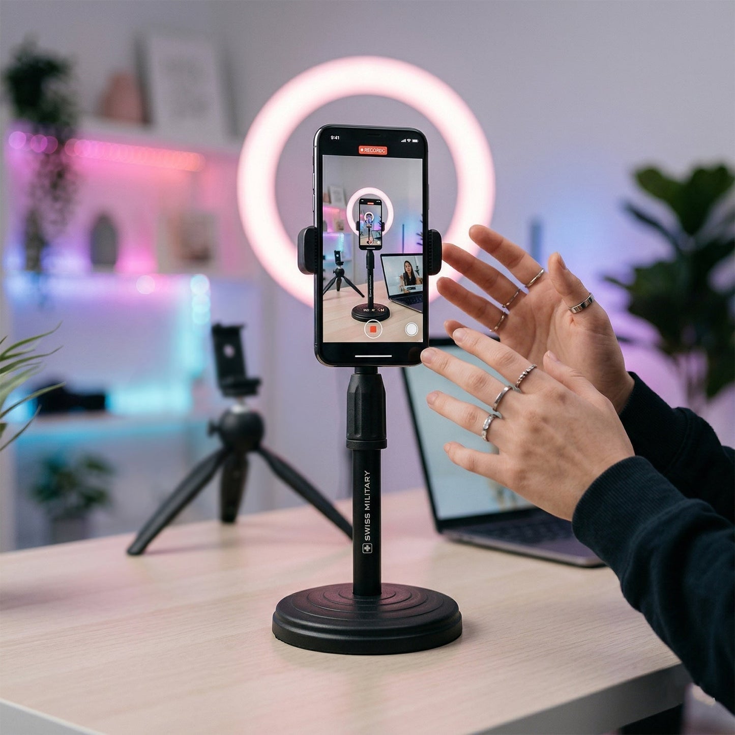 Adjustable 360° Rotating Mobile Phone Holder Stand 1 Pc