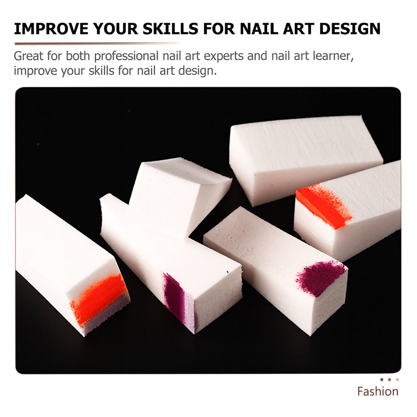 10 Pcs Nail Buffer Blocks â€“ Professional Manicure & Pedicure Nail Polishing Sponge