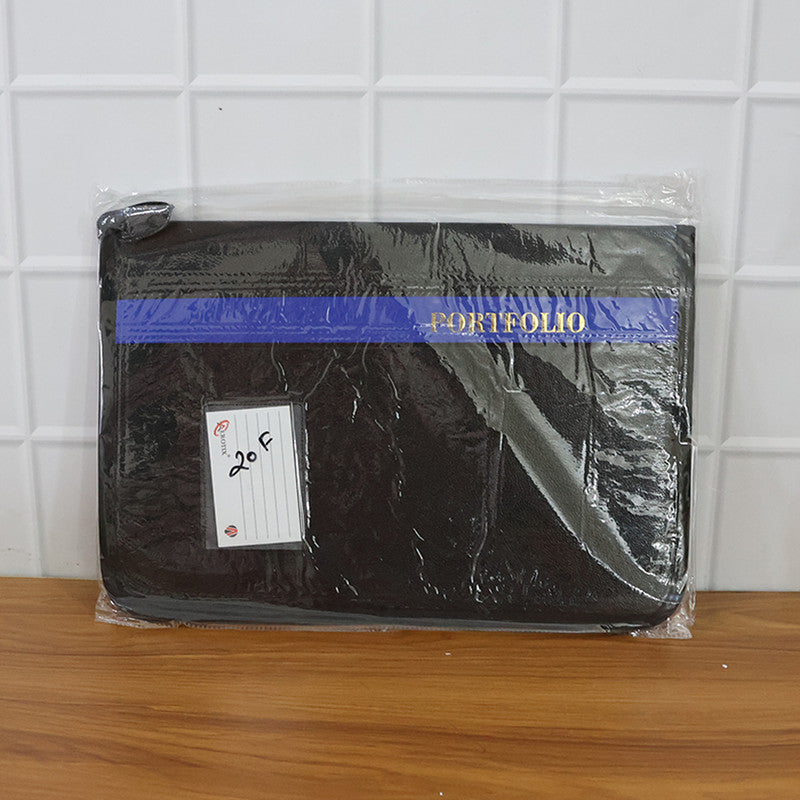 Aerotix A4 Portfolio File Zipper â€“ 20 Leaf Professional Document Organizer Folder
