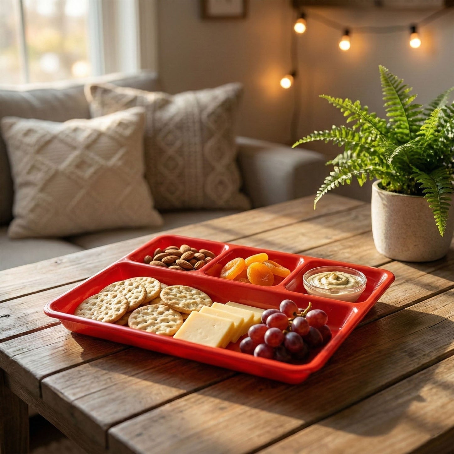 32 ? 25 Cm Multipurpose Compartment Serving Tray (1 Pc)