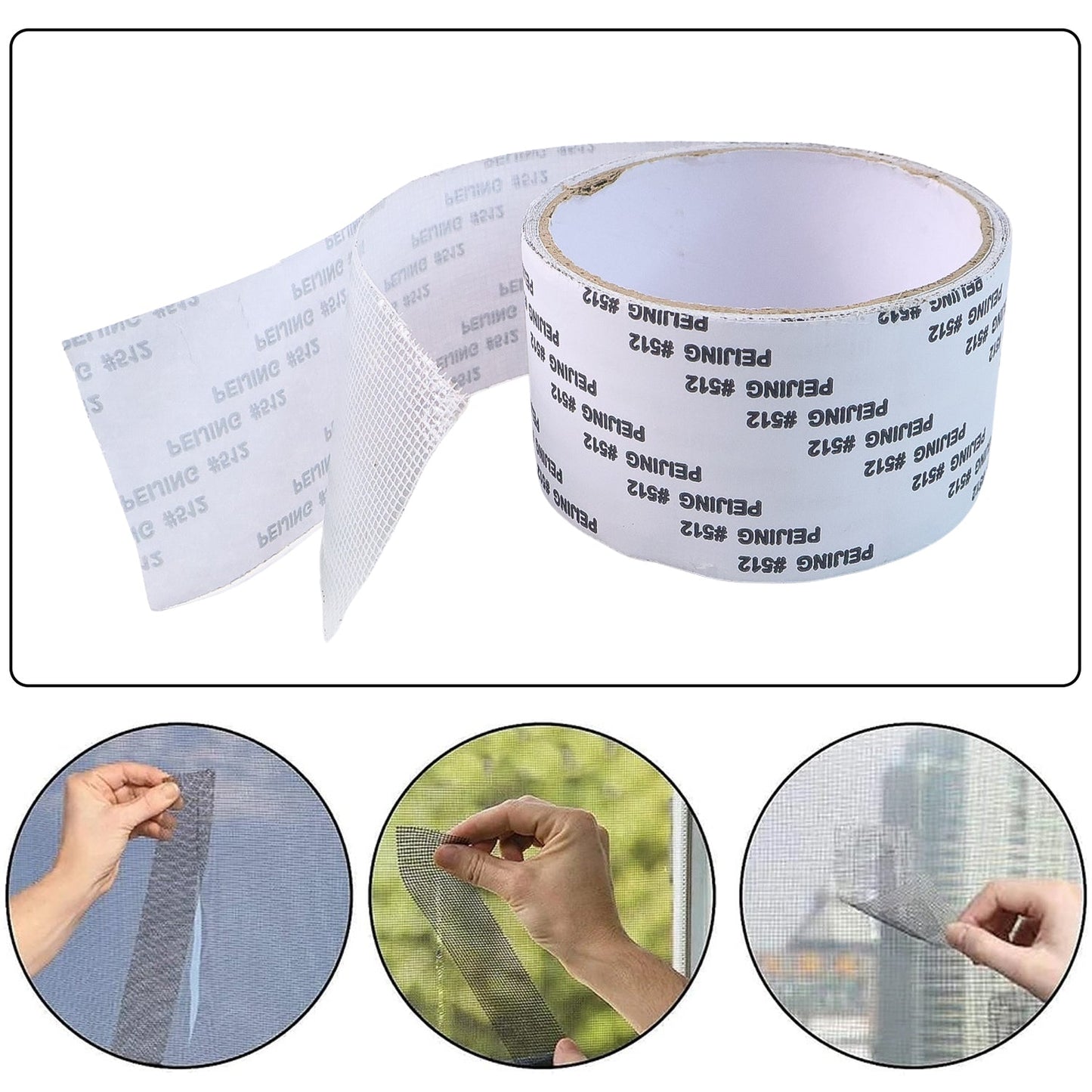Self-Adhesive Mosquito Net Repair Tape â€“ 2M x 5CM Roll â€“ 1 Pc