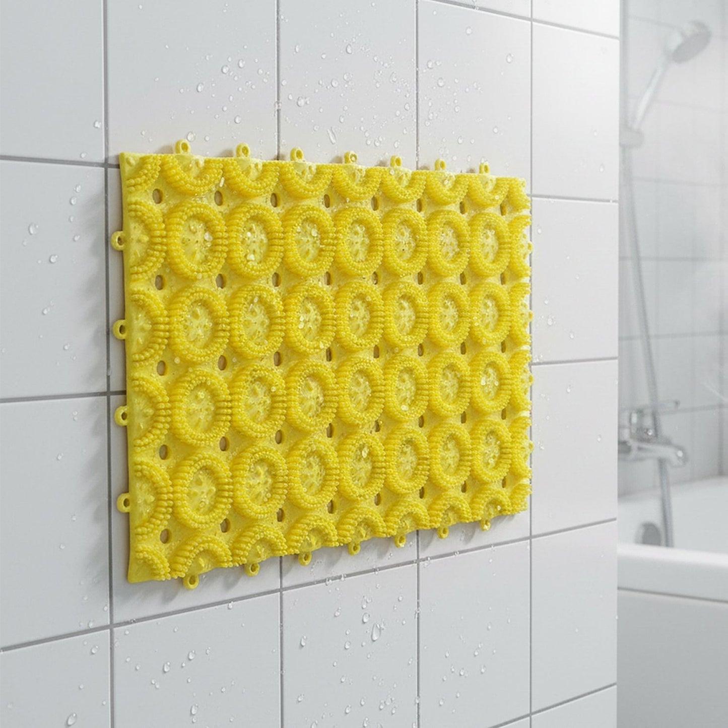 Multipurpose Anti-Slip Bathroom Massage Mat with Suction Cups (33 Ã— 21 cm)
