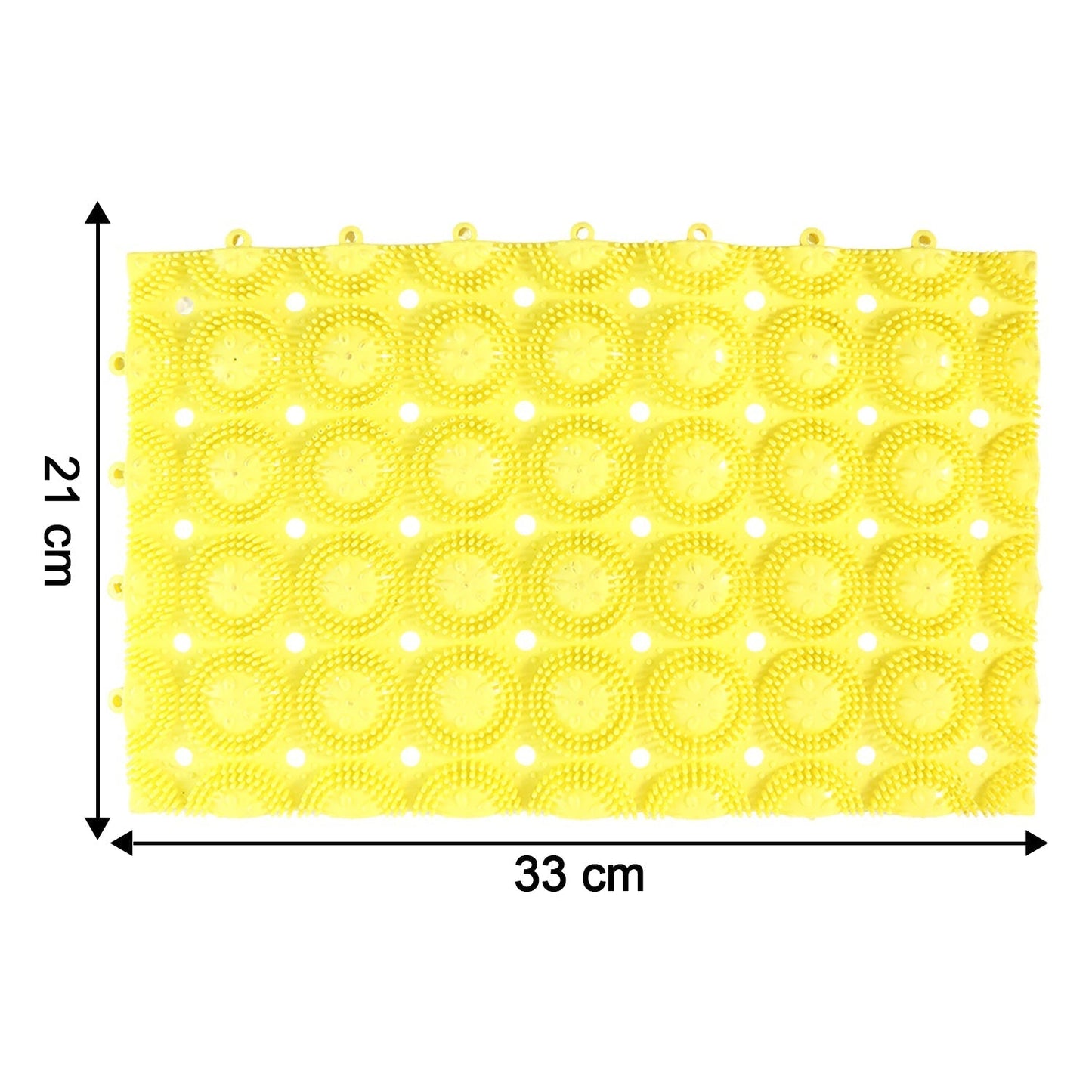 Multipurpose Anti-Slip Bathroom Massage Mat with Suction Cups (33 Ã— 21 cm)
