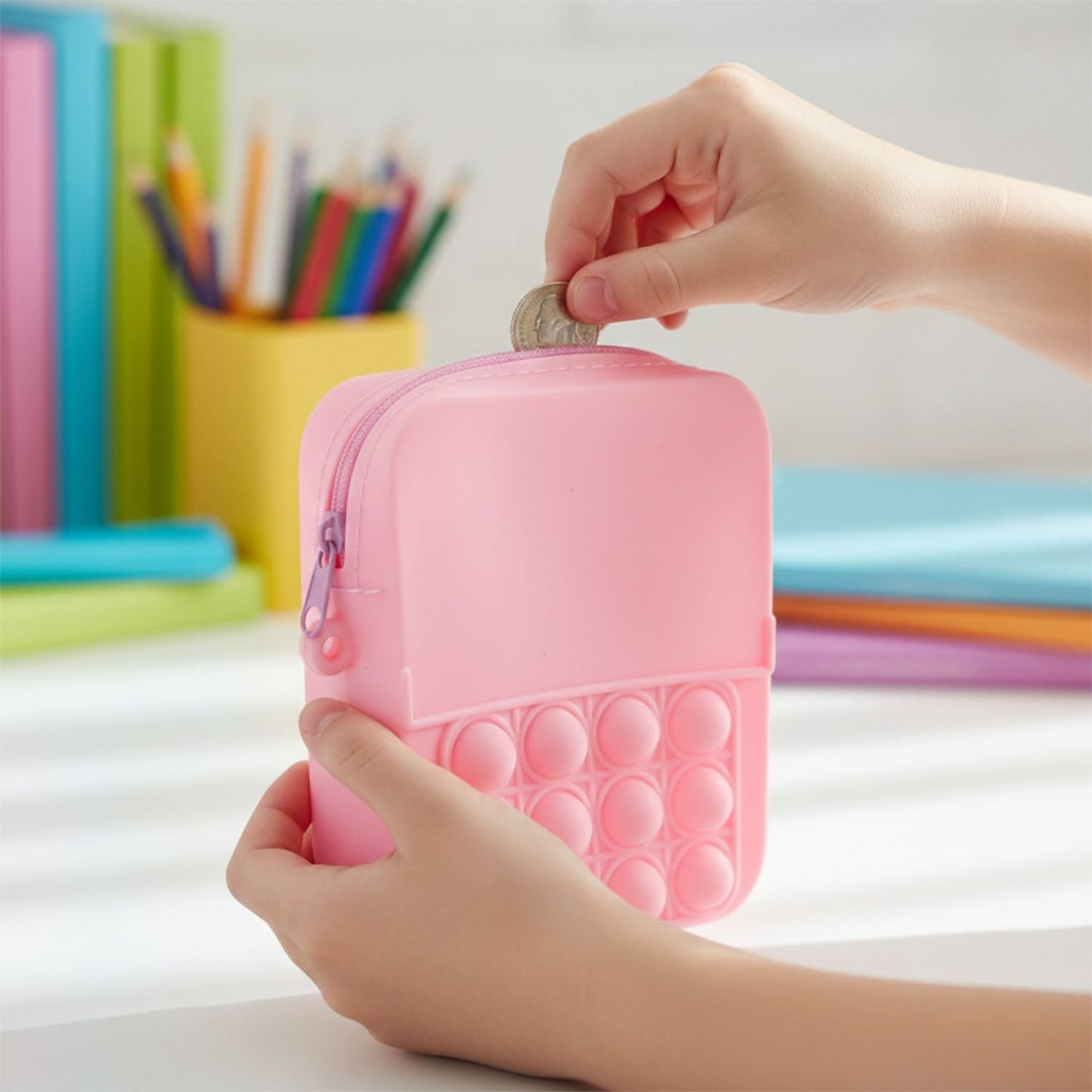 Kids Pop It Fidget Shoulder Bag (1 Pc)