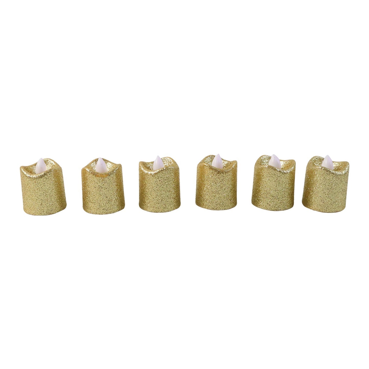 christmas Premium Glitter LED Tealight Candles (24 Pc Set)