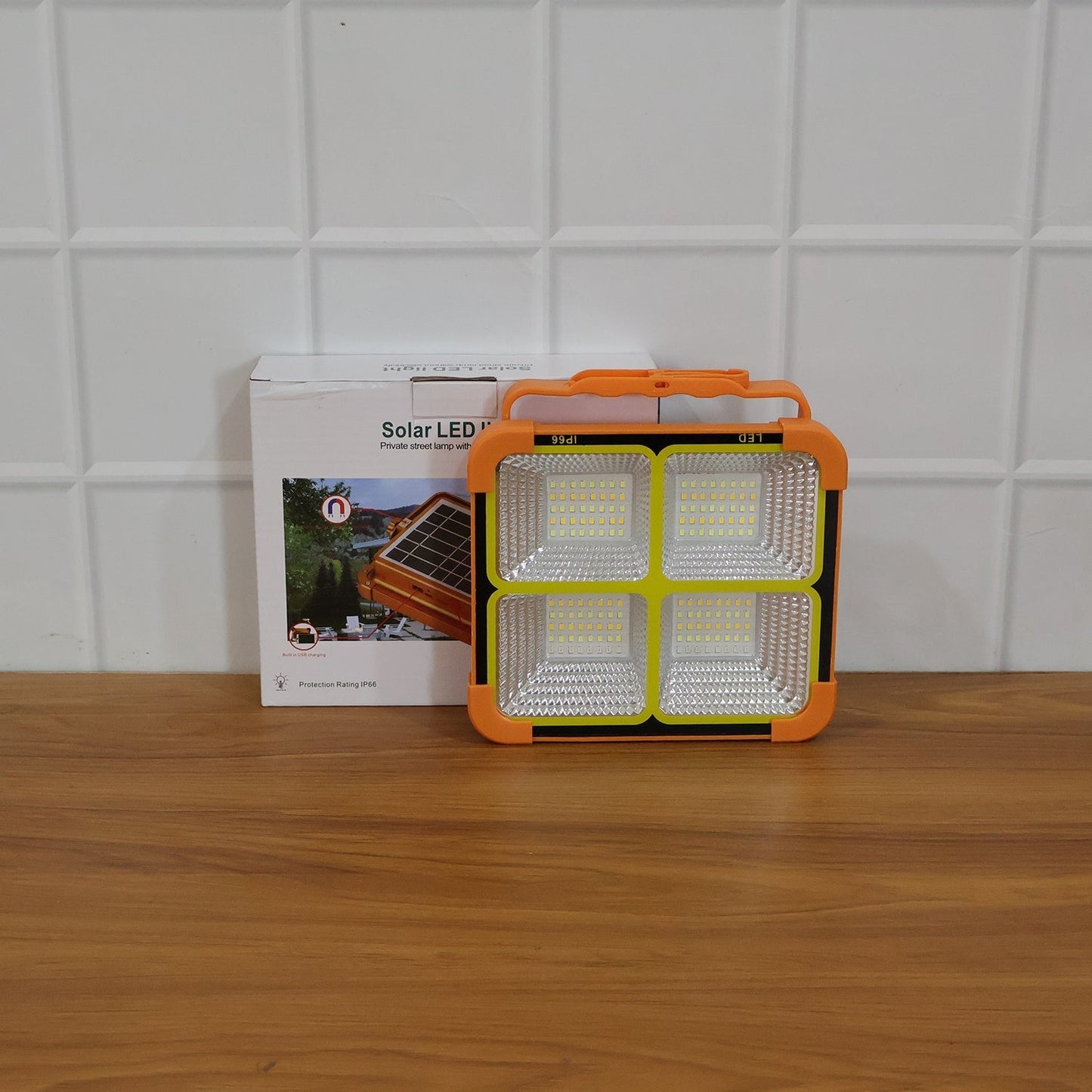 High Power Solar LED Flood Light (1 Pc, 12000mAh)