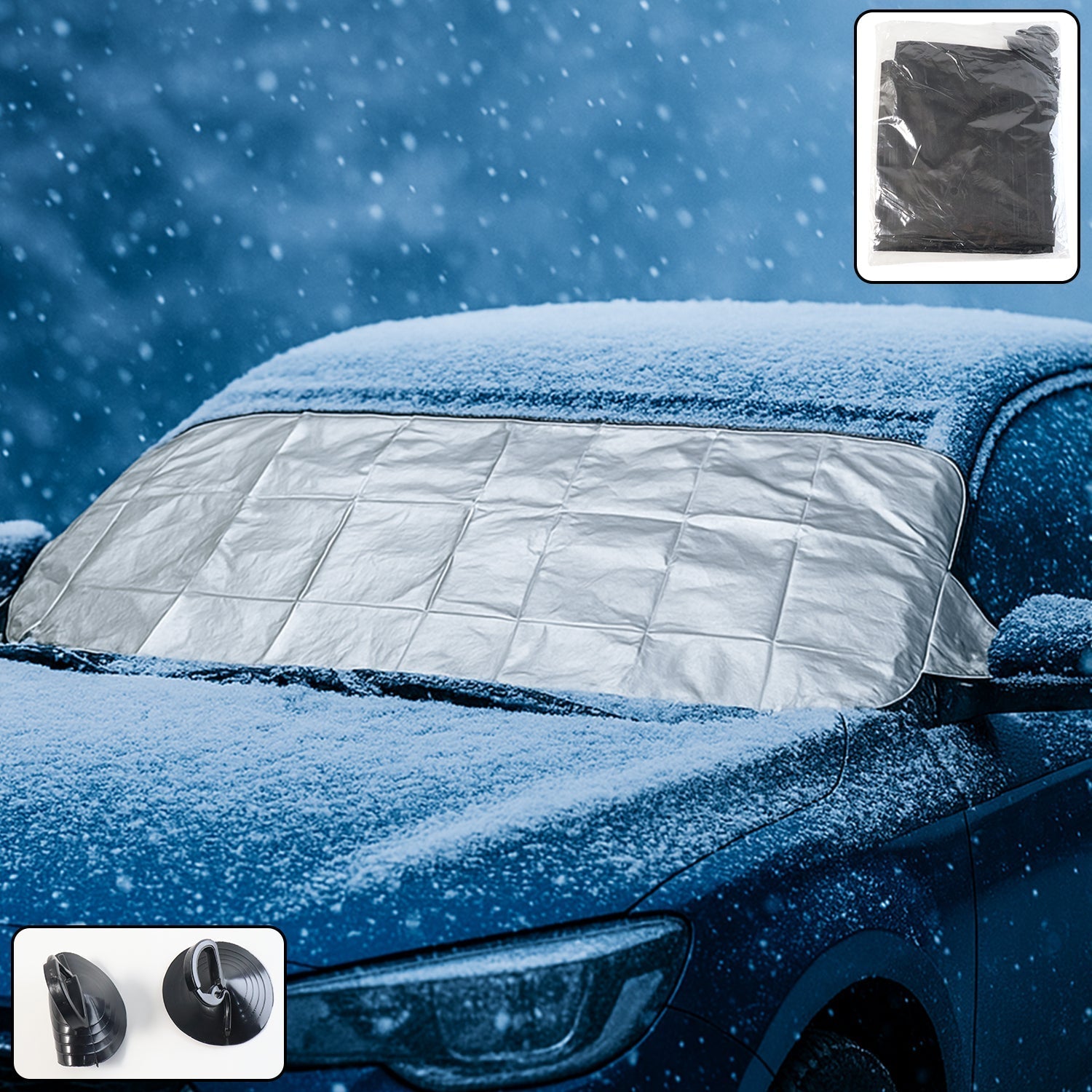 Universal Car Windshield Snow & Sun Protection Cover (145Ã—70 cm)
