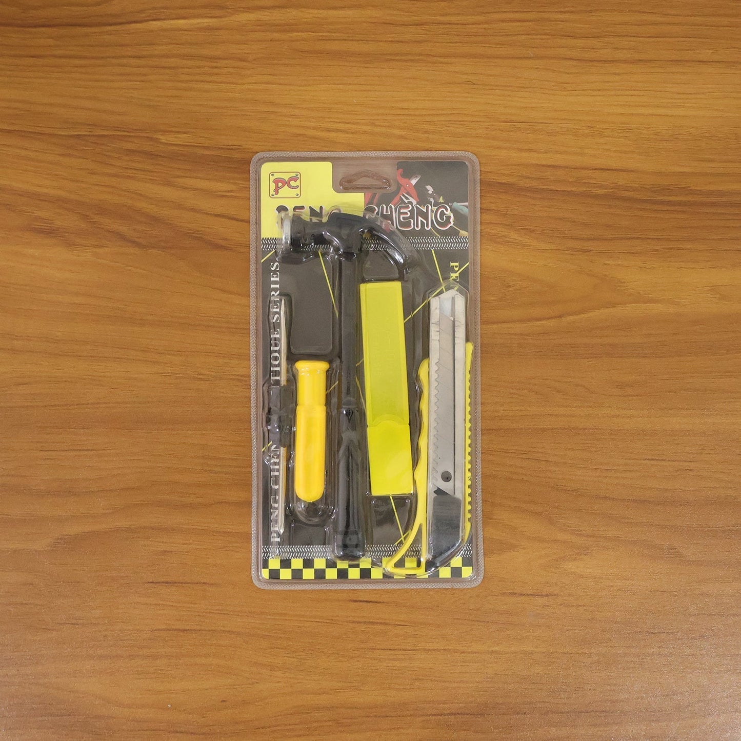 Mini Hardware Tool Kit with Hammer, Screwdriver & Cutter Set