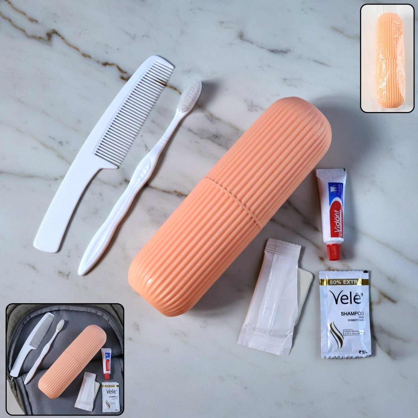 5-in-1 Compact Travel Grooming Kit (1 Set)