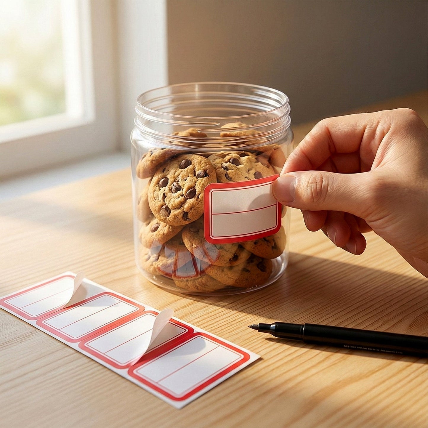 Writable Label Stickers â€“ 50 Sheets