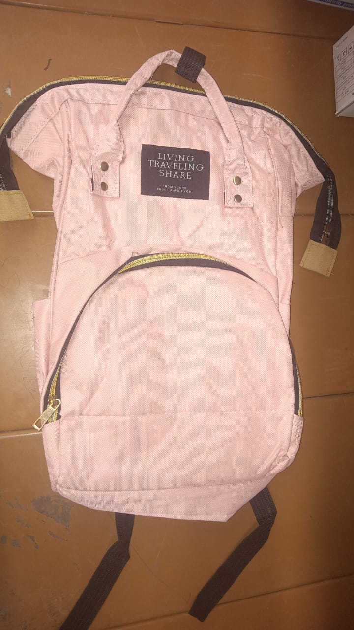 Multipurpose Large Capacity Mom's Backpack Diaper Bag (1 Pc)
