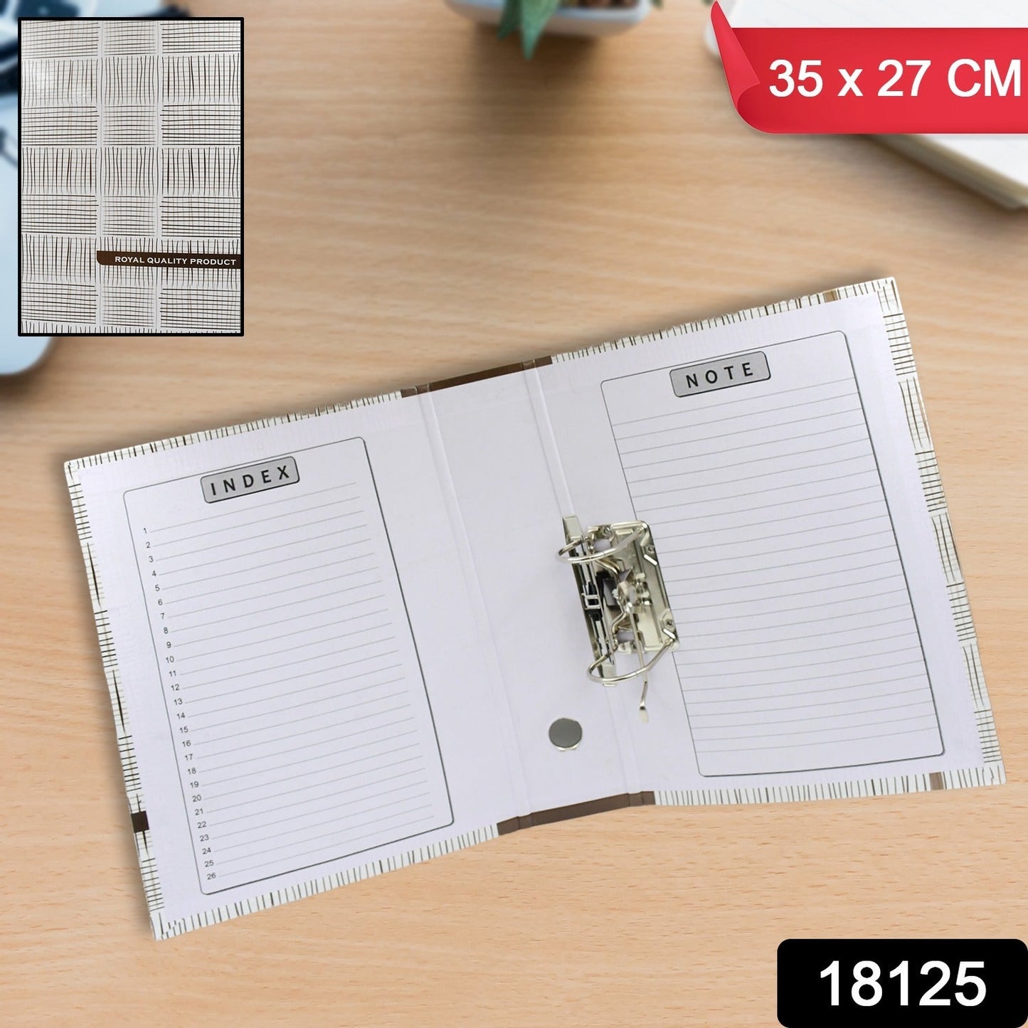 Office Lever Arch Binder Box File Organizer for Documents (35×27 Cm, 1 Pc)
