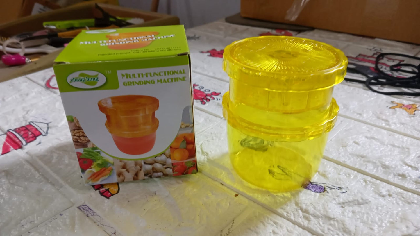 2-in-1 Manual Citrus Juicer & Grinder – Portable Ginger, Garlic, Fruit & Vegetable Squeezer for Healthy Juices & Salads