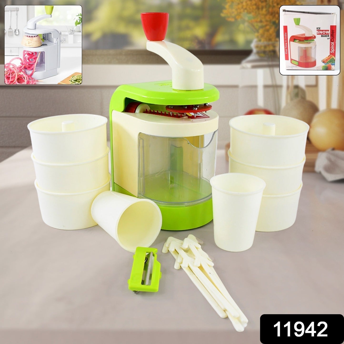 Ritu Multi-Function Spiral Potato Twister & Snack Maker Machine (1 Set)