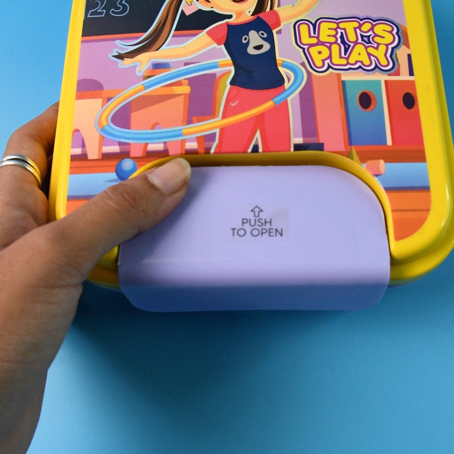 Kids Lunch Box Set with Small Inner Container, Spoon & Fork (1 Pc)