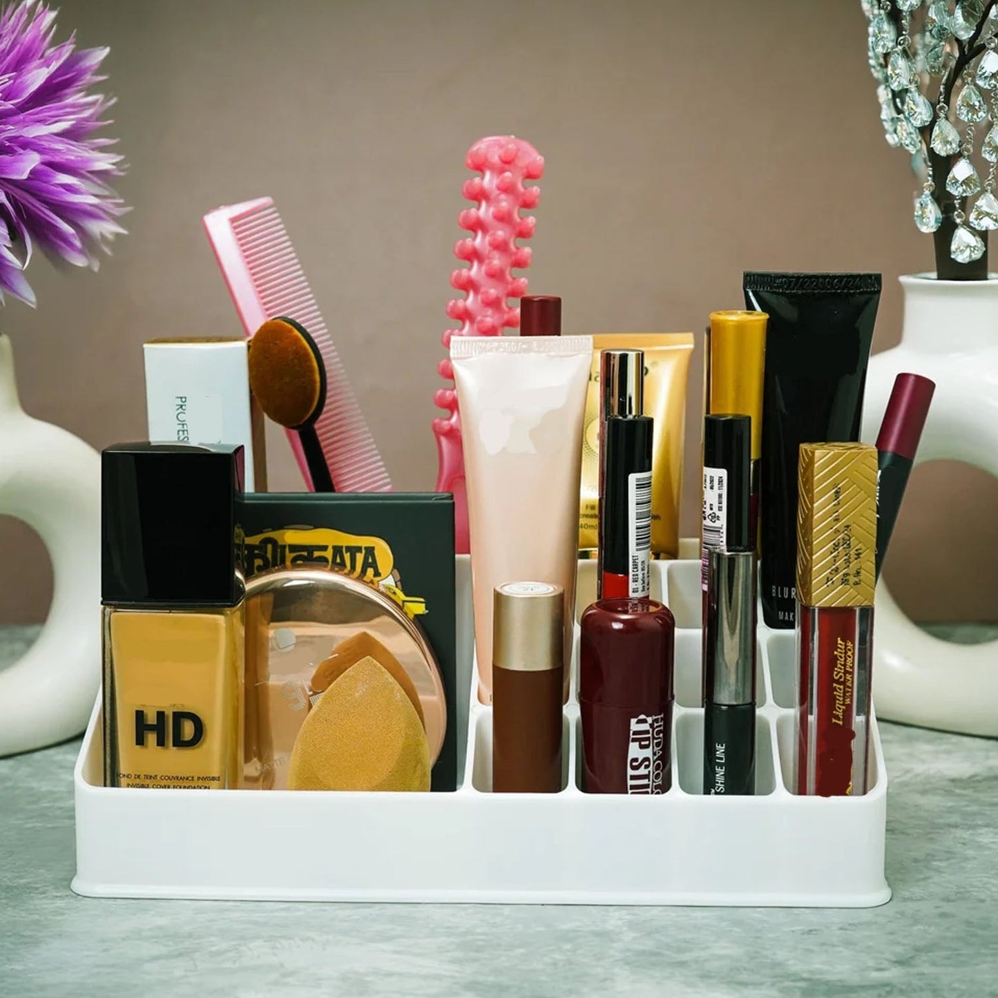 Makeup Organizer Cosmetic Makeup Lipstick Storage Box (1 Pc)