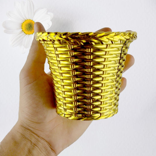 Plastic Flower Valencia (Pot) Home and Outdoor (1 Pc)