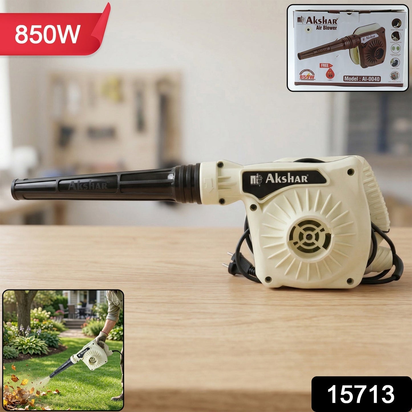 Akshar Electric Air Blower AI0040 (1 Pc, 850W)