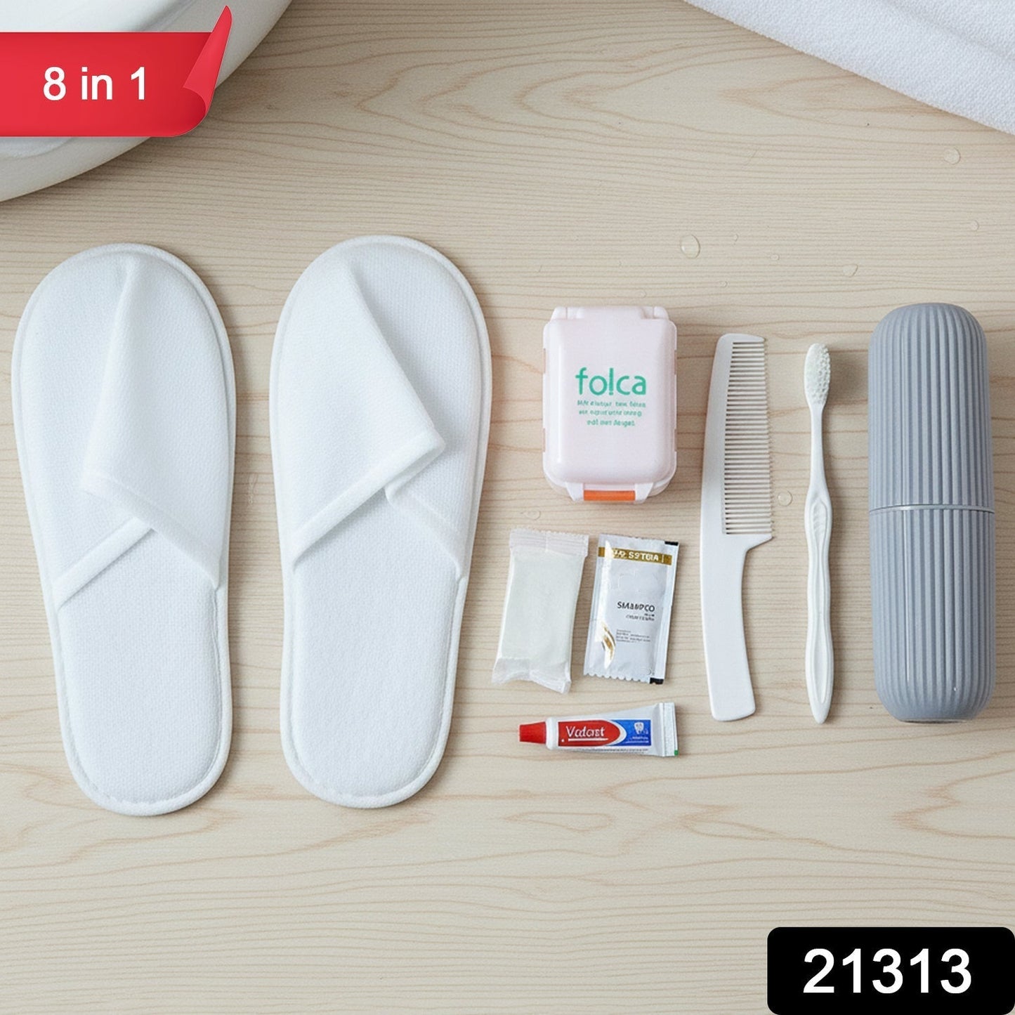 8 in 1 Compact Travel Grooming Kit (1 Set)