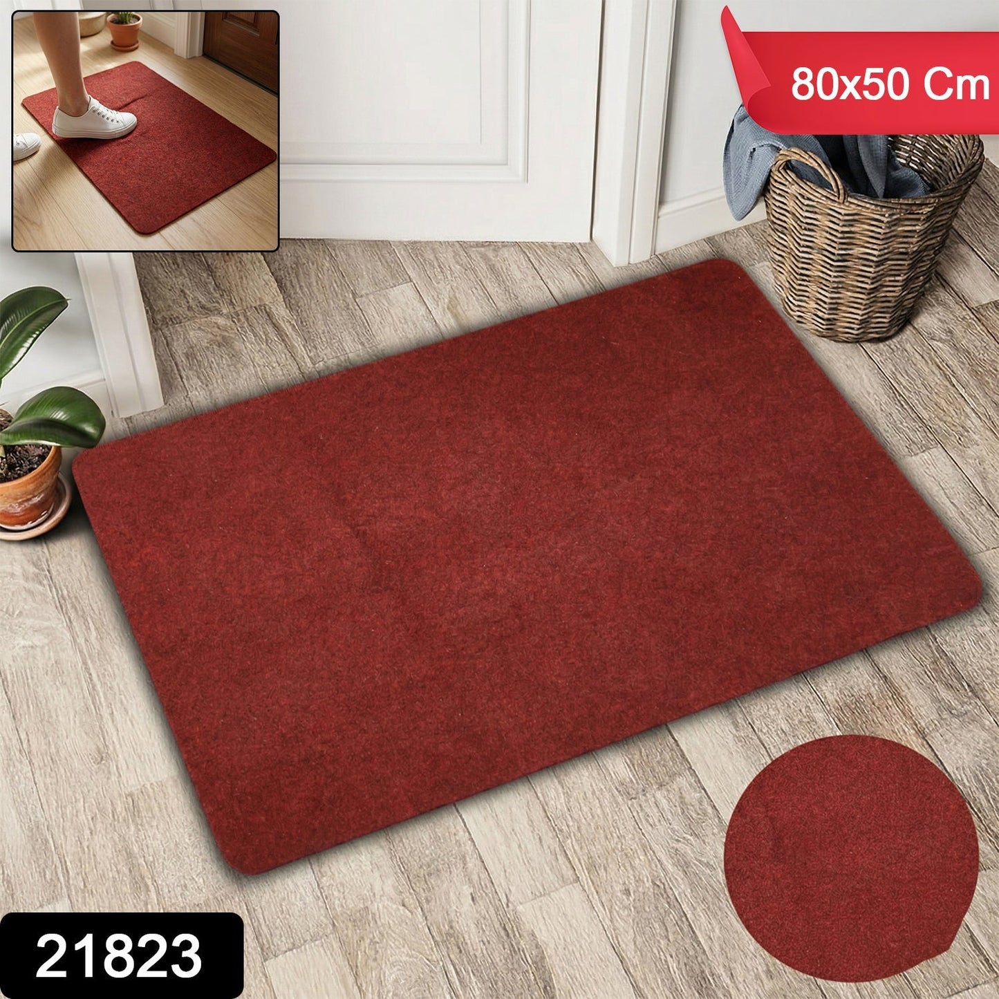 Soft Anti Slip Door Floor Mat (80x50 Cm)