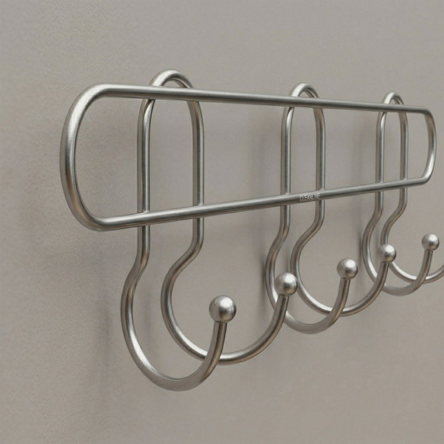Premium Wall Mounted Metal Multi Hook Rack 1 Pc