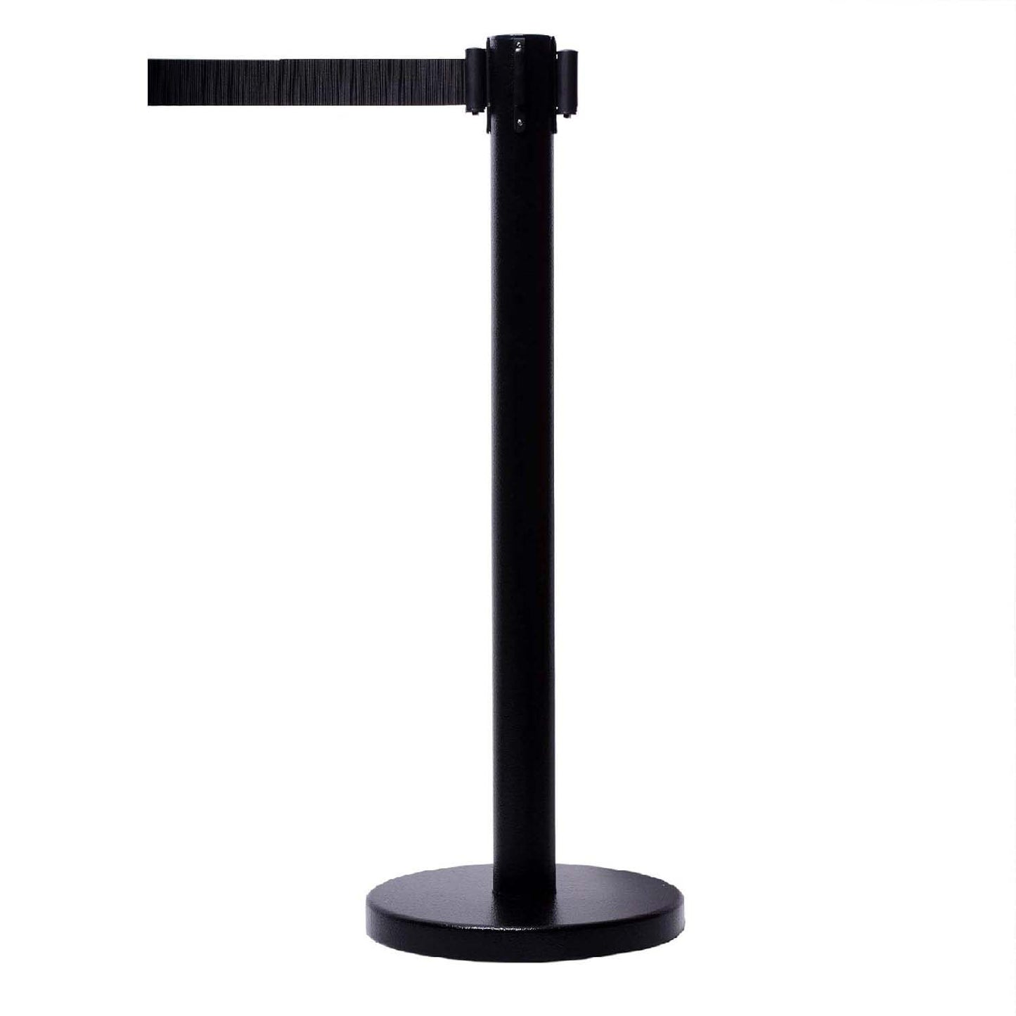 Heavy Duty Retractable Belt Crowd Control Pole with Sturdy Base â€“ 1 Pc